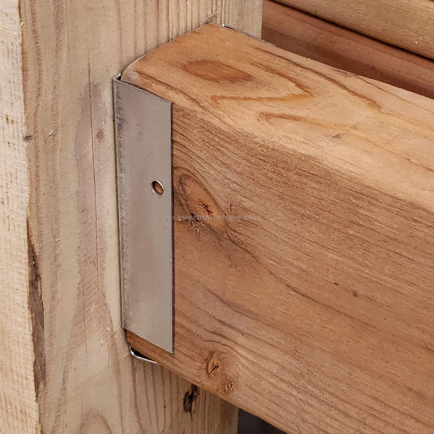 Verzinkte Zaunhalterung Reparatursatz für Holzschiene