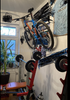 Pedal-Bike-Wandhalterung 2x-Trägerhalterungs-Bike-Suspension für Garage