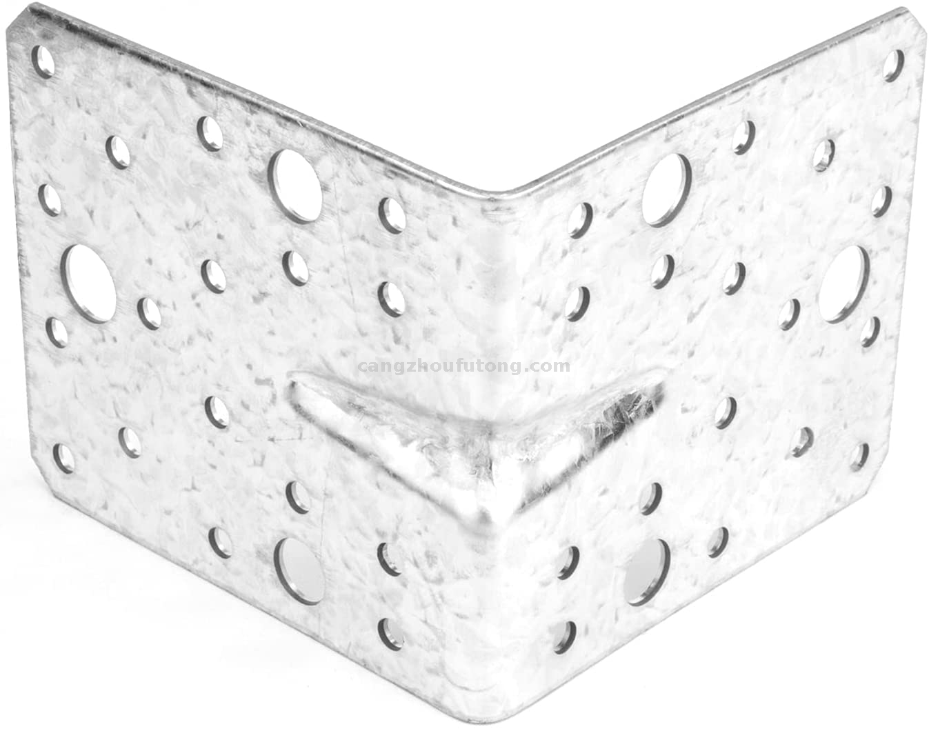6-Zoll-Stahl L rechts Winkelhalterung Tieplatte Metallgelenkdicke 2,5mm Verstärkungsrippe stärkt Eckstütze für Holzregale Stecker
