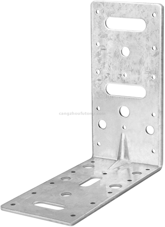 6-Zoll-Stahl L rechts Winkelhalterung Tieplatte Metallgelenkdicke 2,5mm Verstärkungsrippe stärkt Eckstütze für Holzregale Stecker